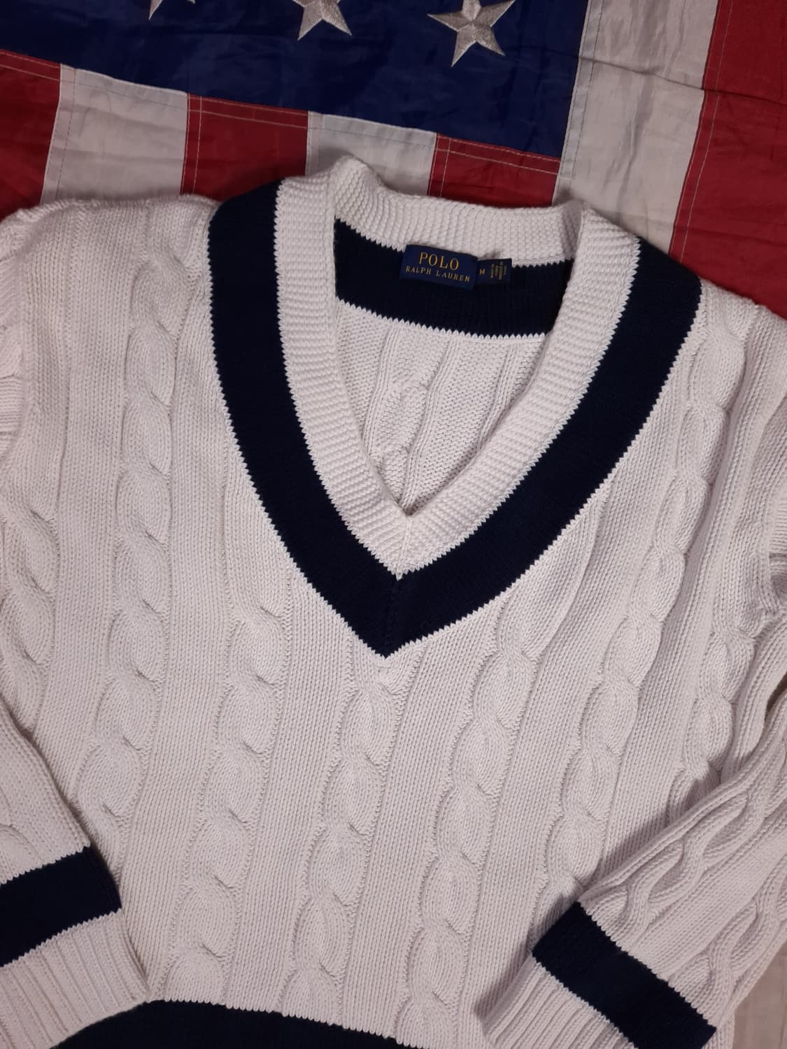 새제품급 신형 오리지날 랄프로렌폴로 우먼용 코튼 크리켓니트 상품이미지2