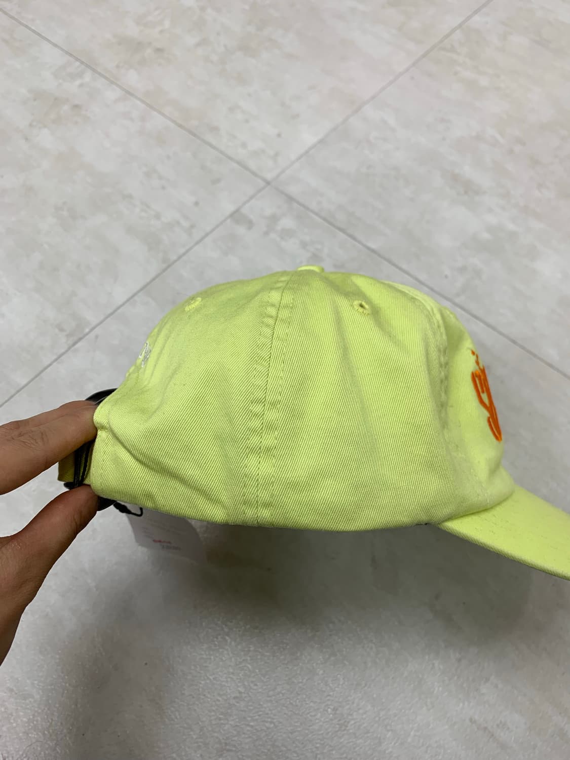 슈프림 25fw 형광 연두 볼캡 #300 상품이미지5