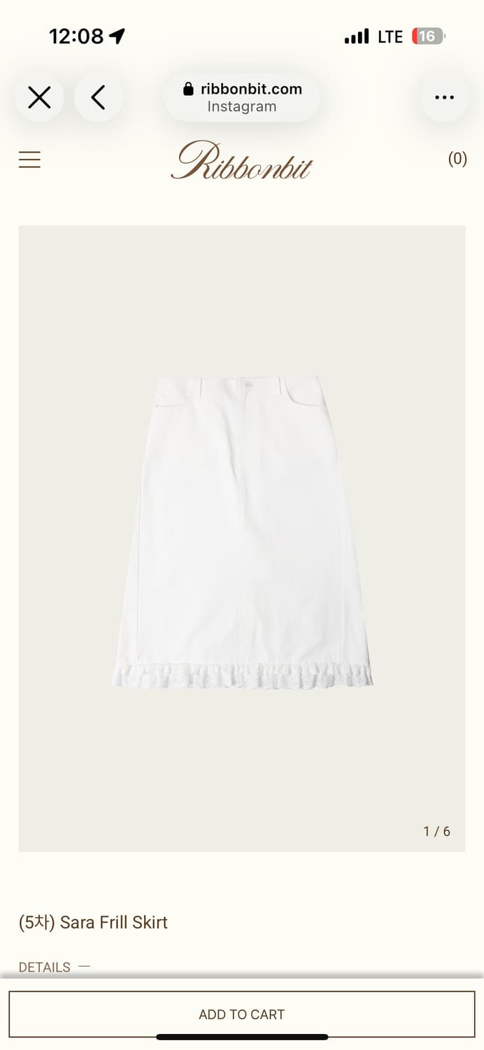Ribbonbit sara frill skirt (M) 상품이미지2