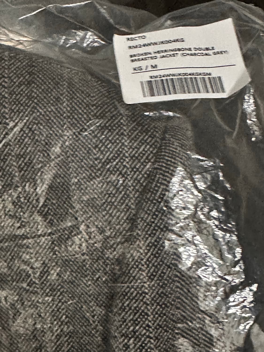 (새상품) 렉토 브로큰 헤링본 더블 브레스티드 블레이저 M 상품이미지2