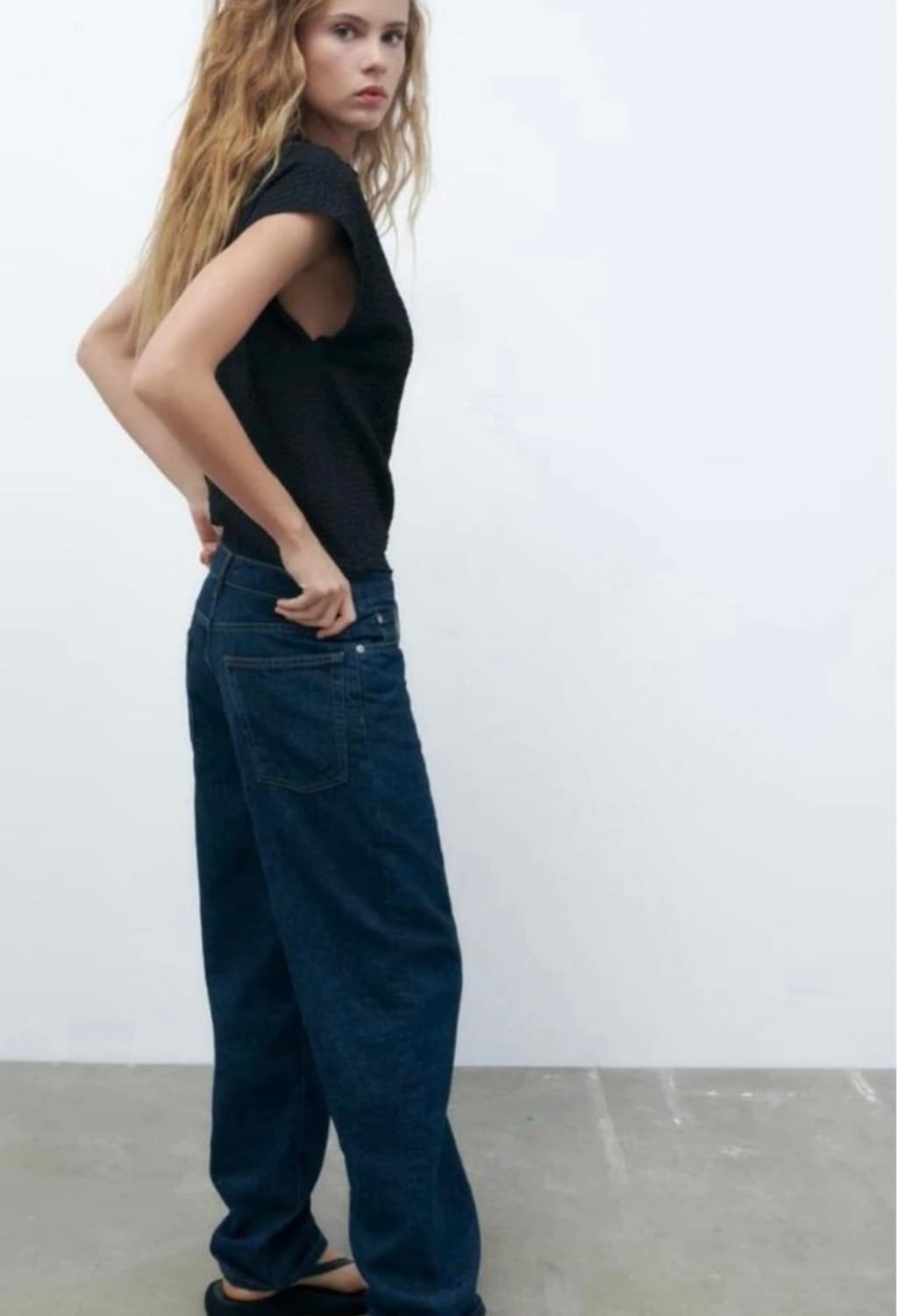 자라 링클반팔티셔츠s 새상품 상품이미지4