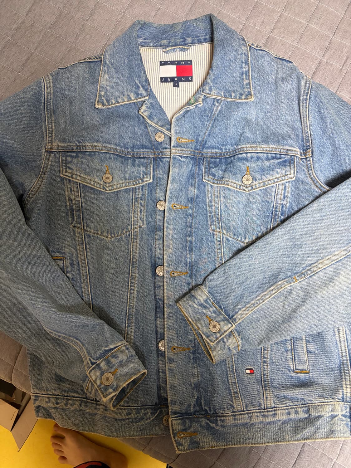Tommy Jeans 백로고 청자켓 사이즈 L(105) 상품이미지3