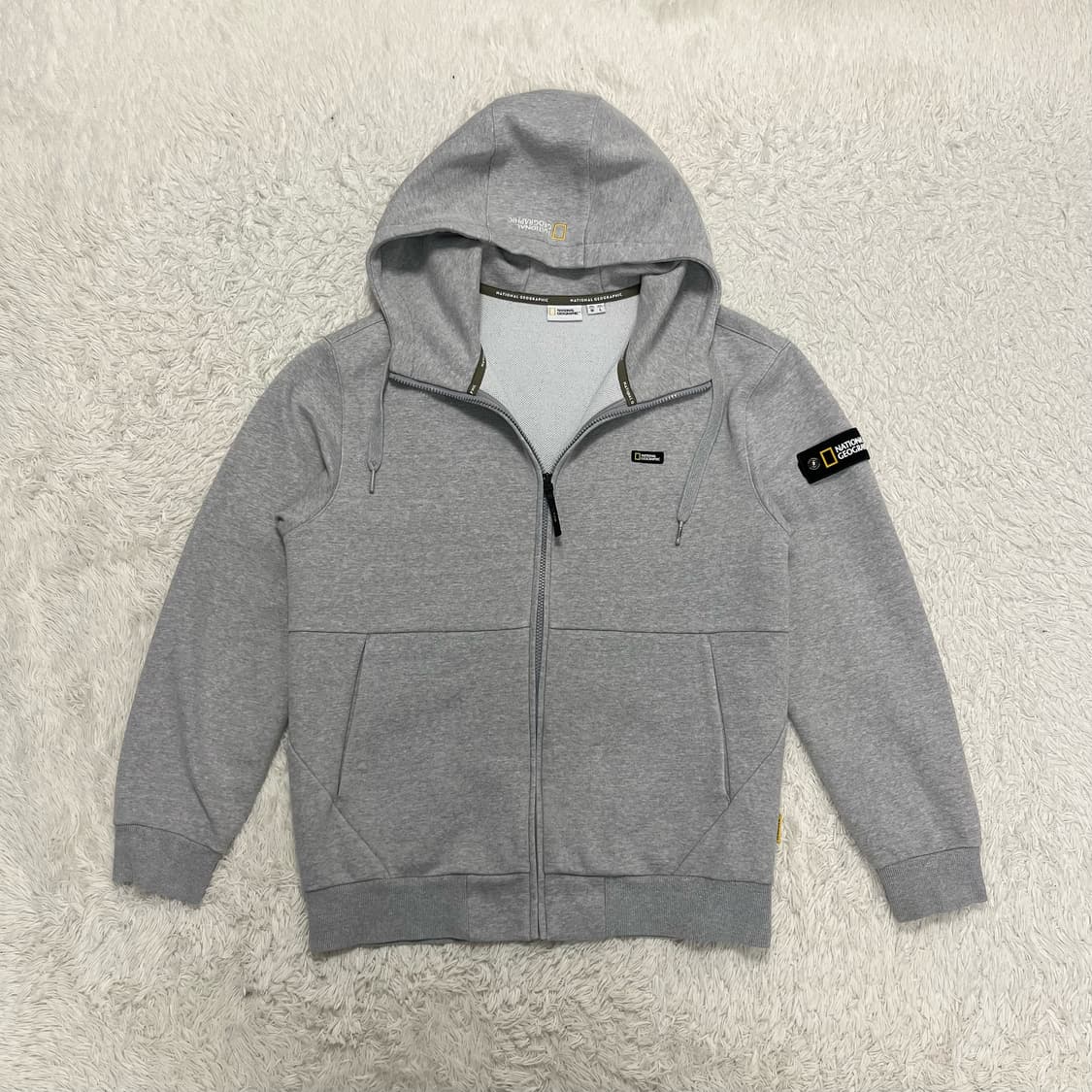 National Geographic grey zip-up hoodie   상품이미지4