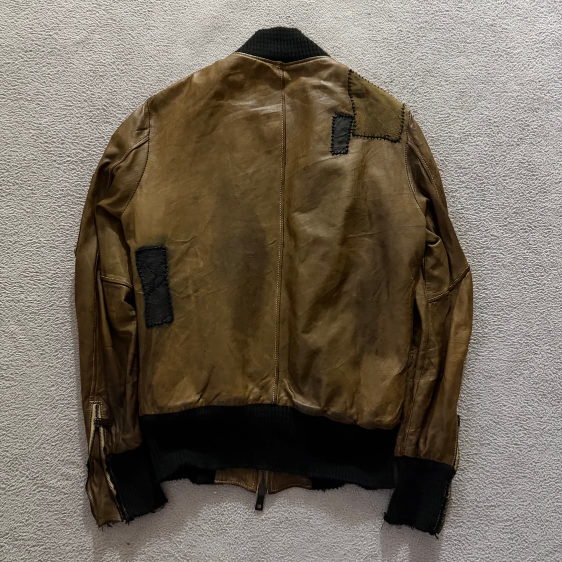 Giorgio brato patch leather jacket 상품이미지6