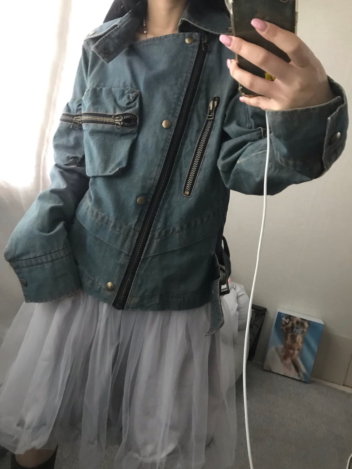 빈티지 포켓 디테일 데님자켓 상품이미지6