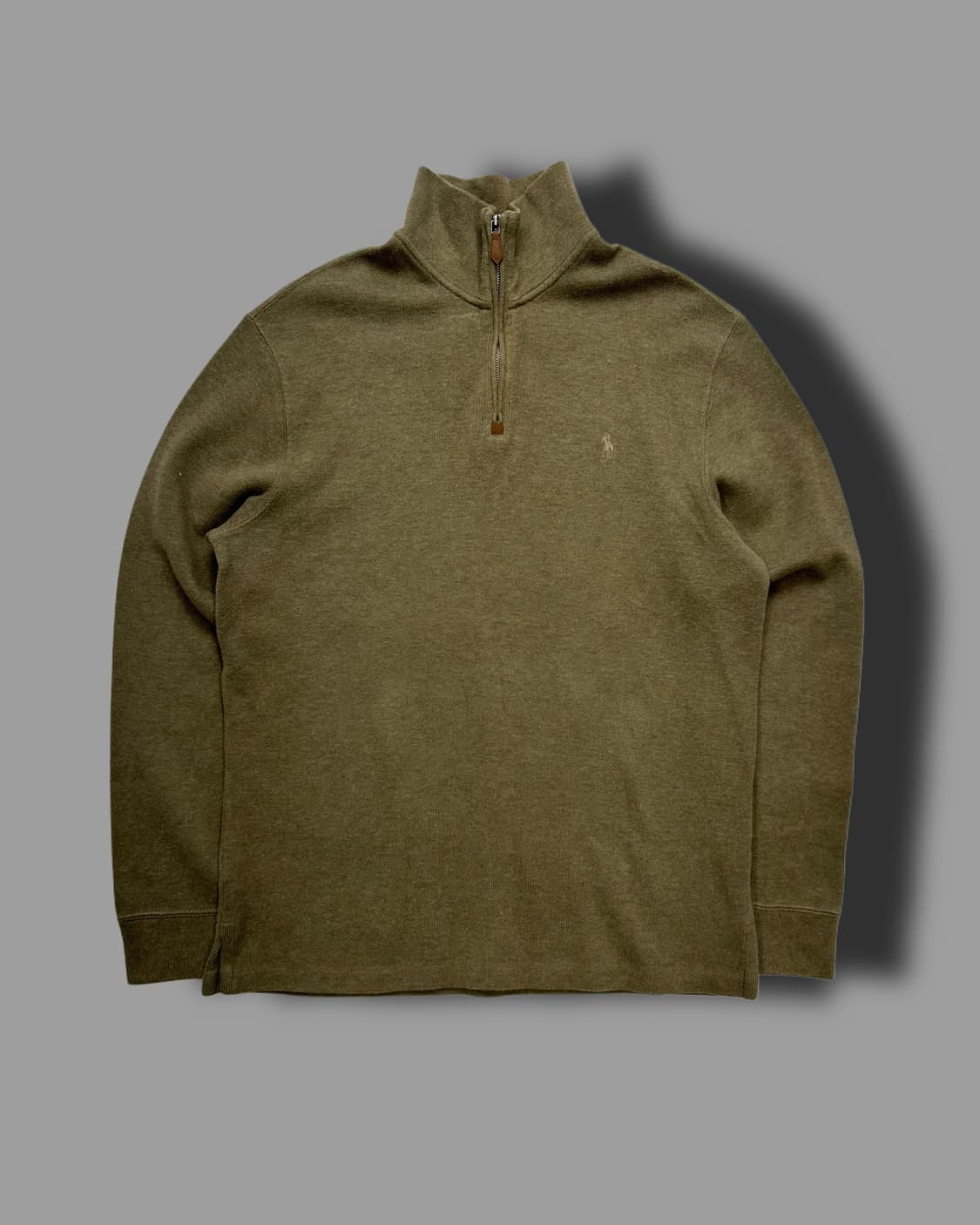 폴로 랄프로렌 카키 하프집업 니트 M 상품이미지4