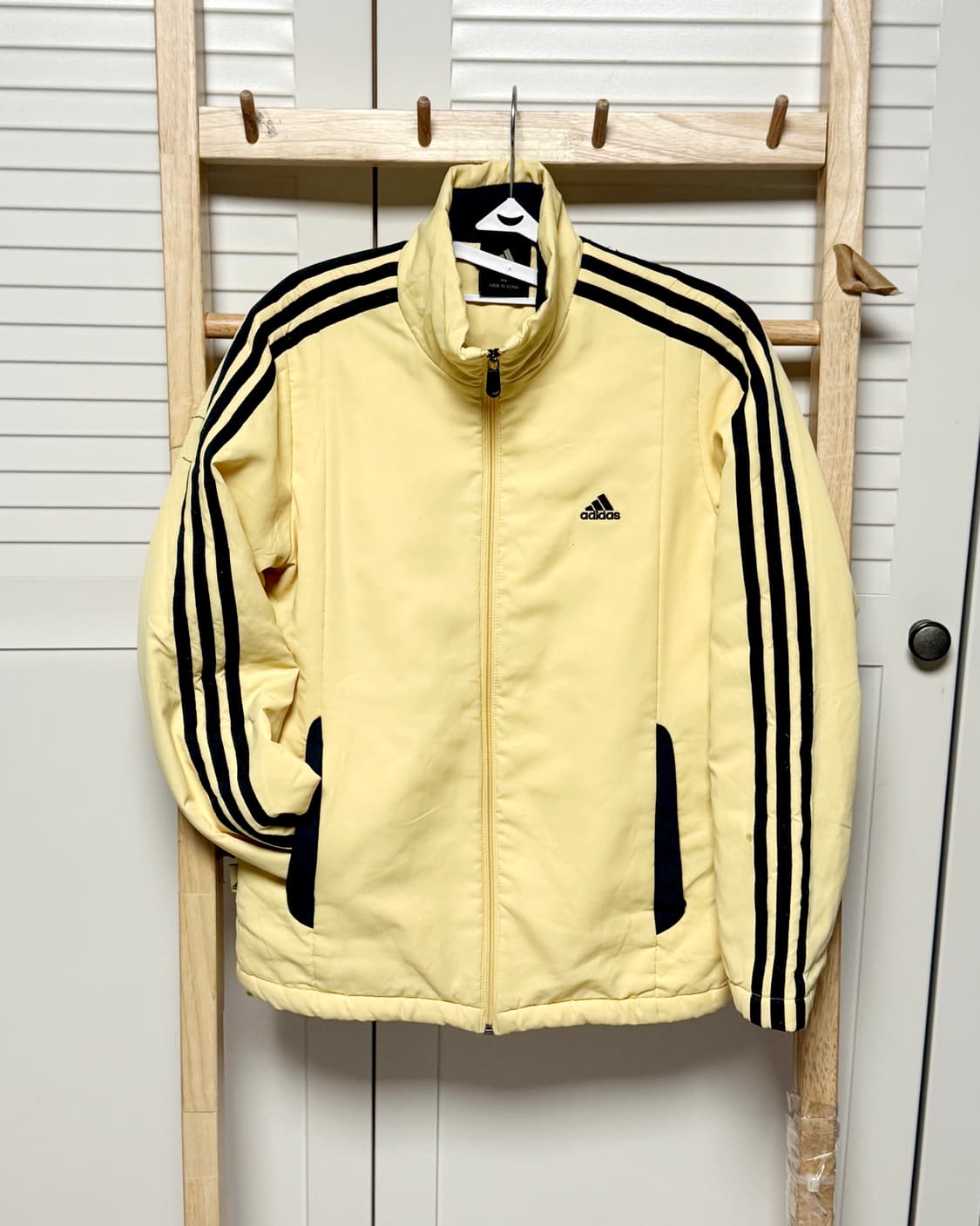 아디다스 삼선 연노랑 바람막이 점퍼 자켓 초경량 상품이미지5