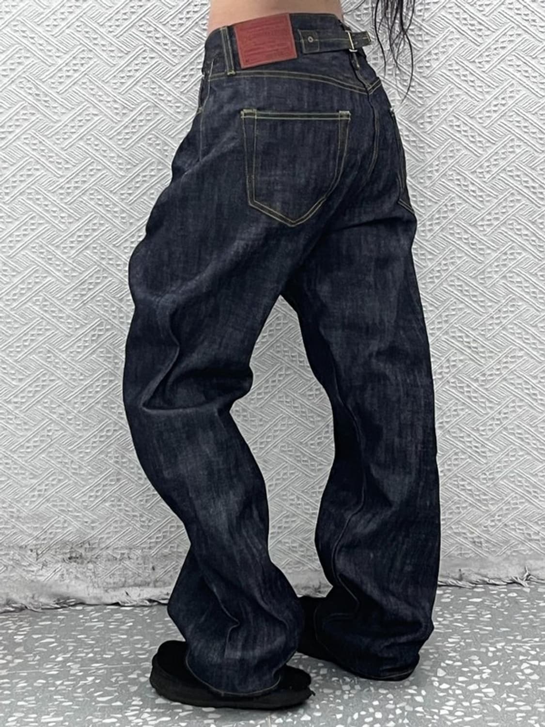 아웃스탠딩 셀비지 캐주얼 빈티지 데님팬츠 34인치 C08993 상품이미지1