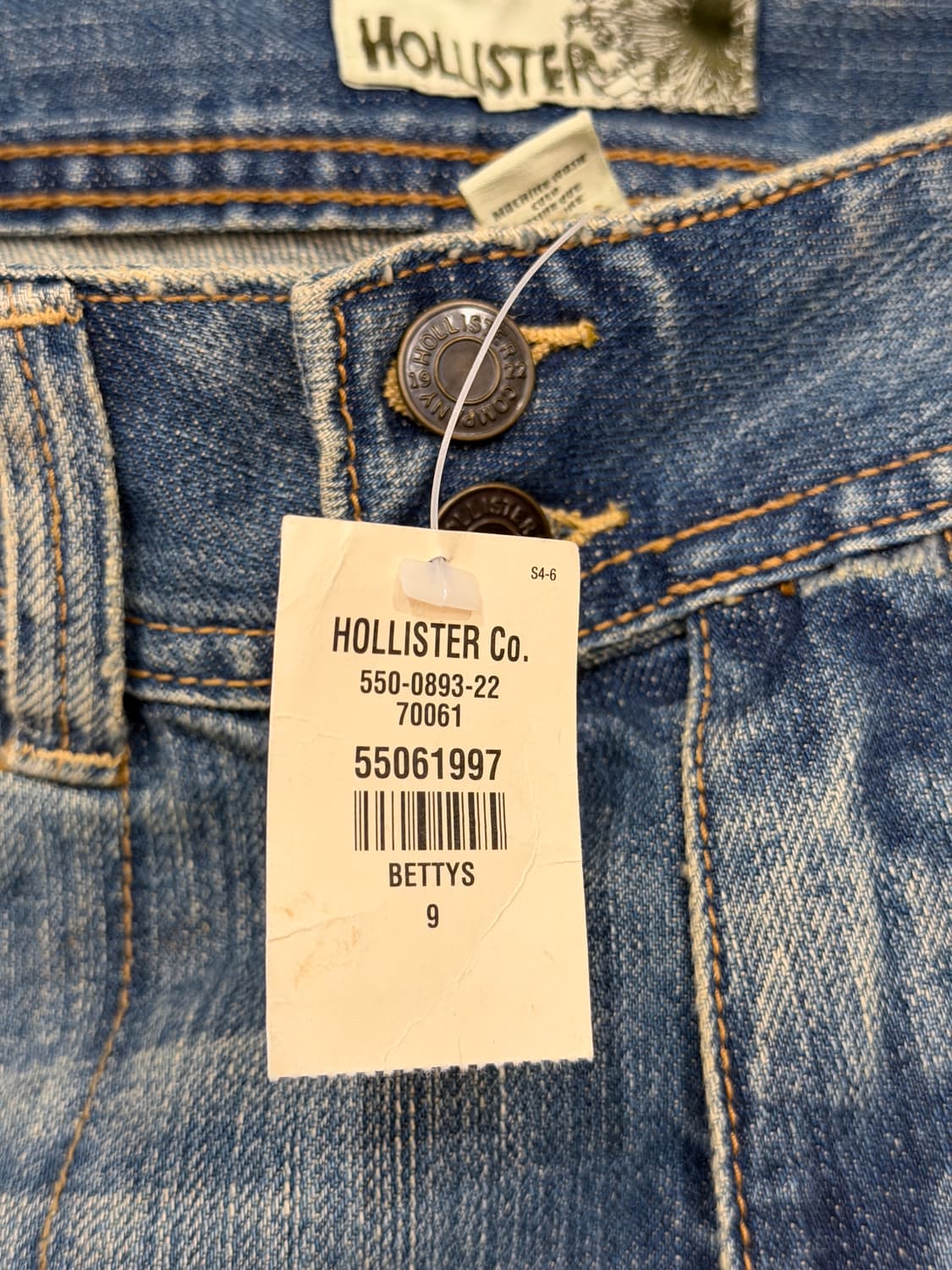 [택달린 새상품] 홀리스터 스몰로고 부츠컷 데님 팬츠 9 사이즈 상품이미지8