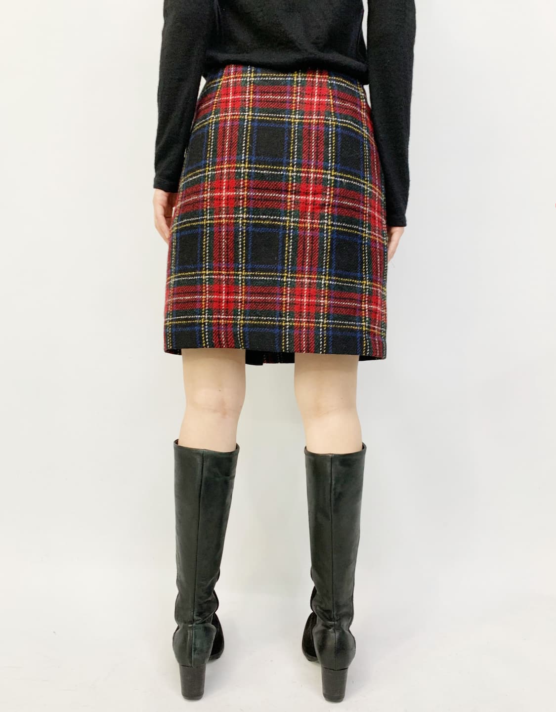 해리스 트위드 타탄 체크 스커트 상품이미지4