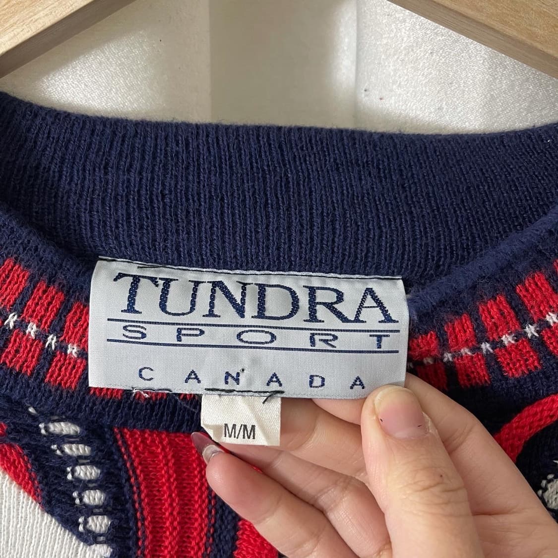 튠드라 USA 패턴 케이블 니트 상품이미지3