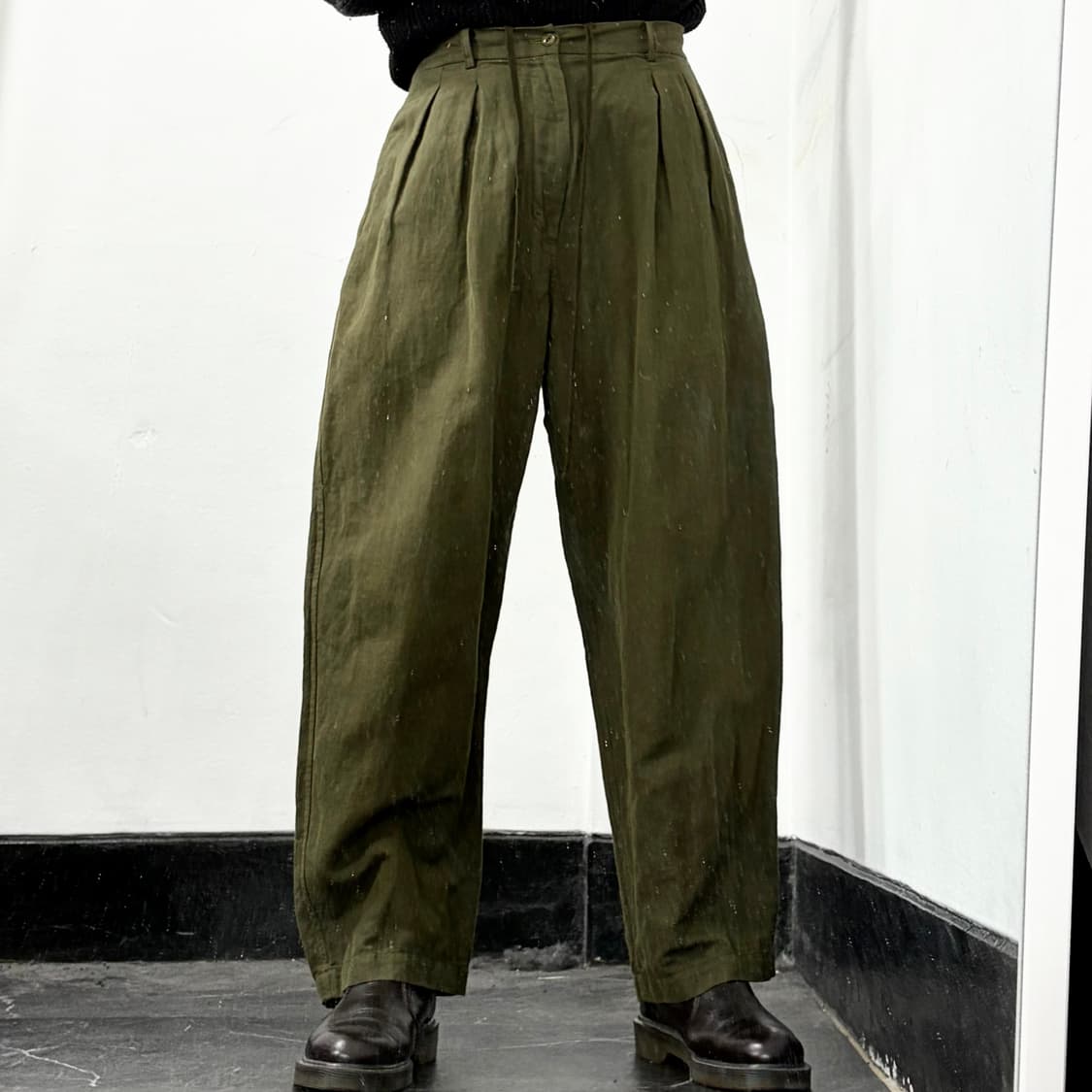 요코 사카모토 실크 와이드 팬츠 상품이미지2