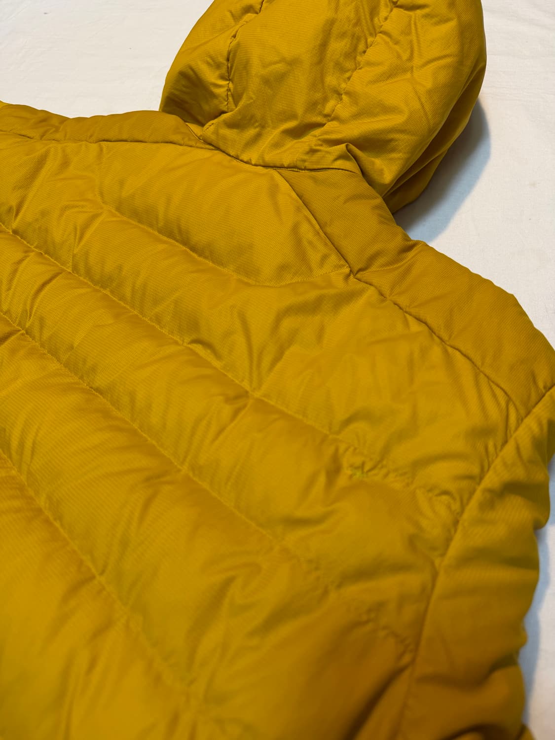 아크테릭스 세륨 후디 구스다운 경량패딩 머스타드 옐로우 상품이미지5