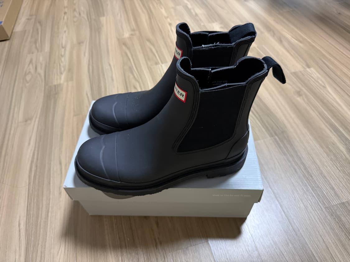 헌터 코만도 첼시 레인부츠 블랙 팝니다 상품이미지3