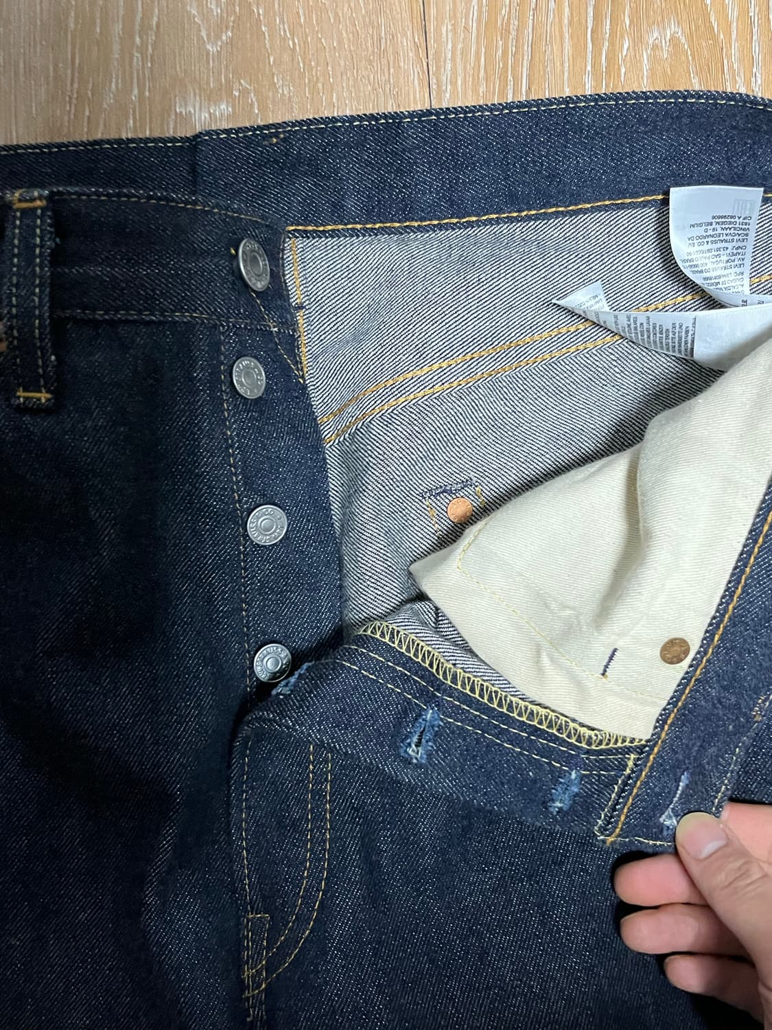 LVC 55501 생지 리지드 데님 34x34 상품이미지4