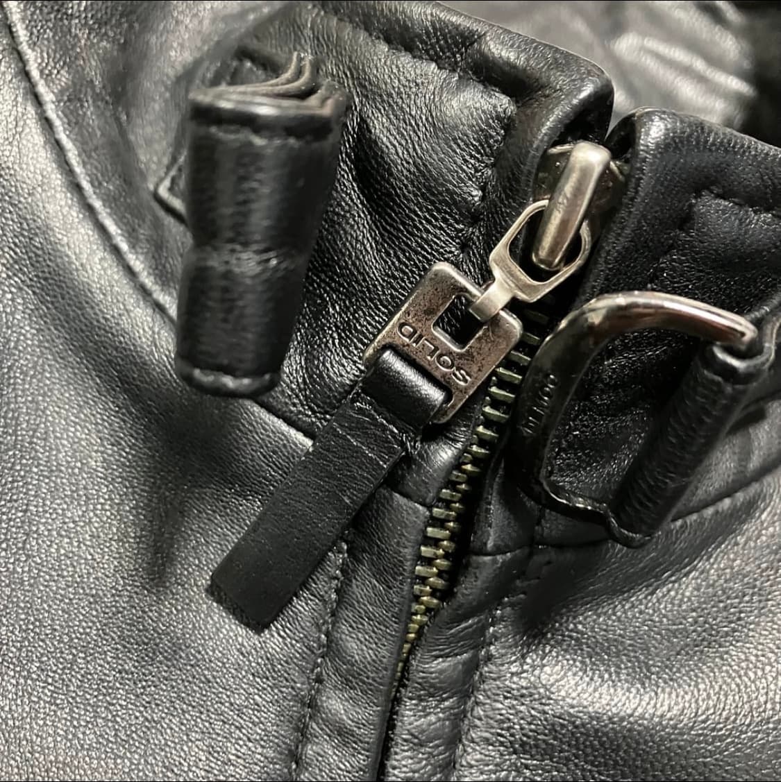 [솔리드옴므] 우영미 이태리 램스킨 양가죽 자켓 블랙 Mens XL ·  상품이미지4