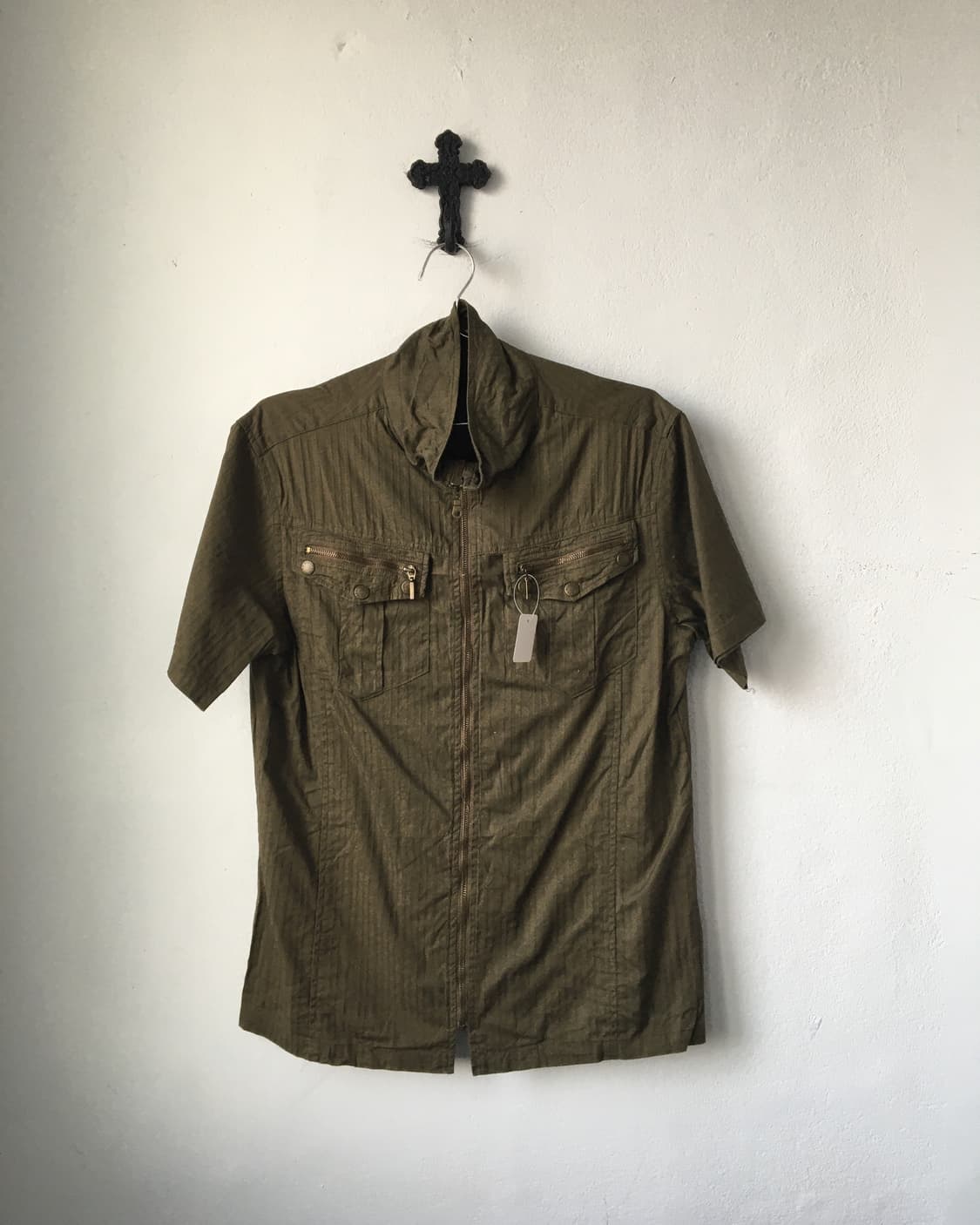 High neck shirt zip up 상품이미지2