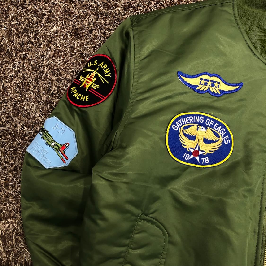 빈티지 보잉 MA-1 밀리터리 공군 패치 항공점퍼 상품이미지5