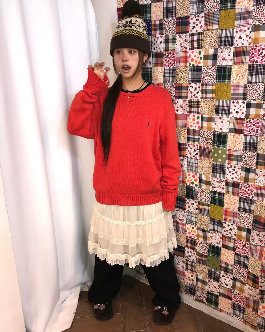 🐻🧡폴로 랄프로렌 오렌지 코튼 니트 🐻🧡 상품이미지2