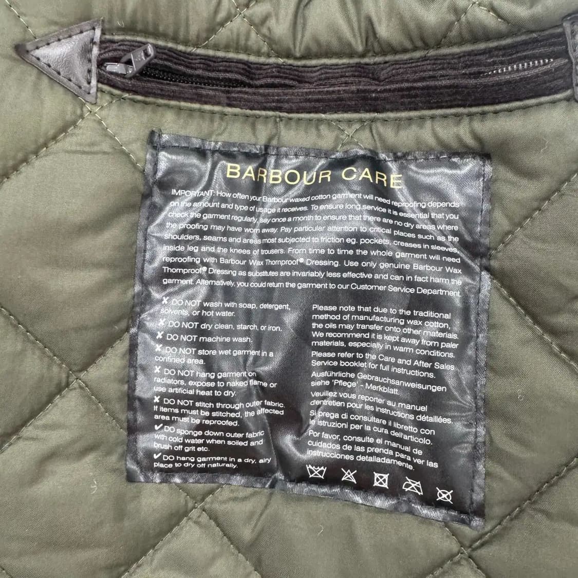 M 바버 인터내셔널 듀크 왁스 자켓  상품이미지8