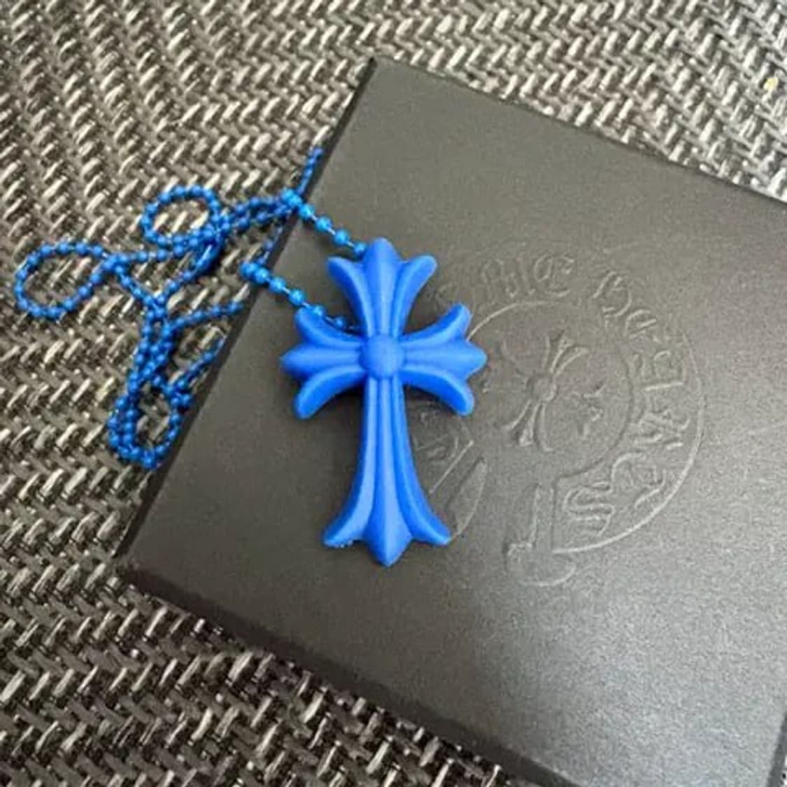 크롬하츠 실리크롬 목걸이 블루 상품이미지2