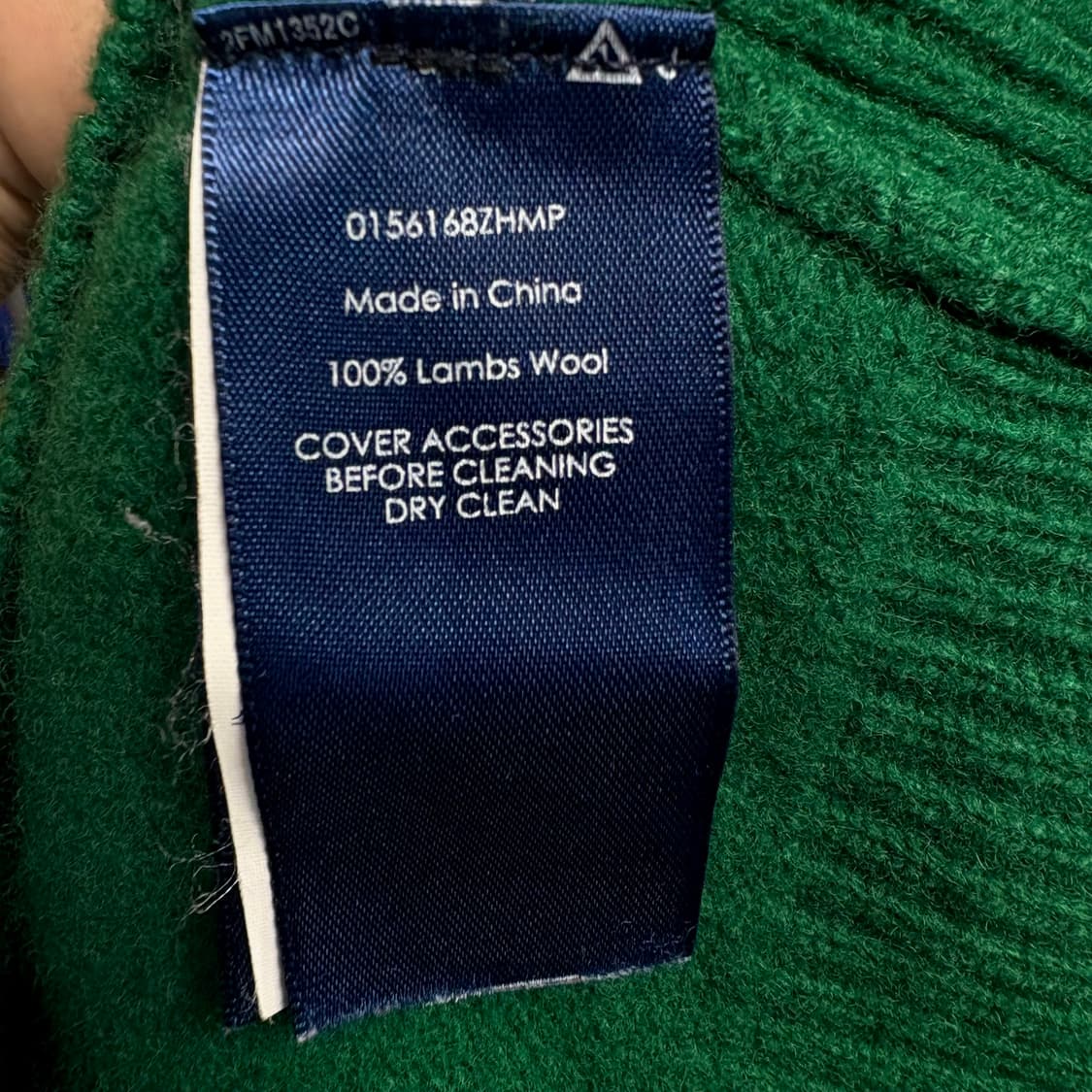 폴로 카라 반집업 니트 그린 M 상품이미지6
