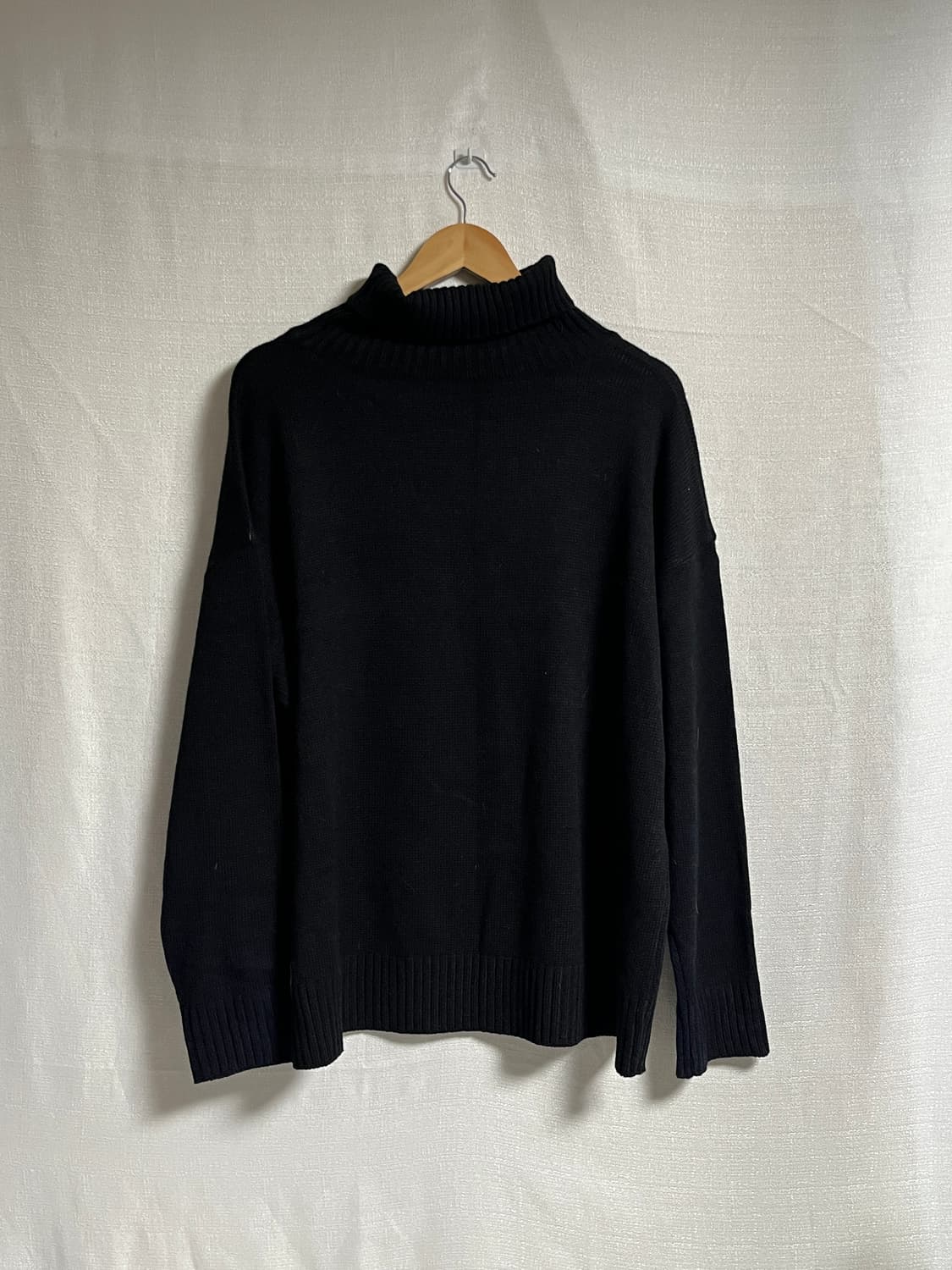 오버핏 폴라티 풀오버 니트 2XL 상품이미지5