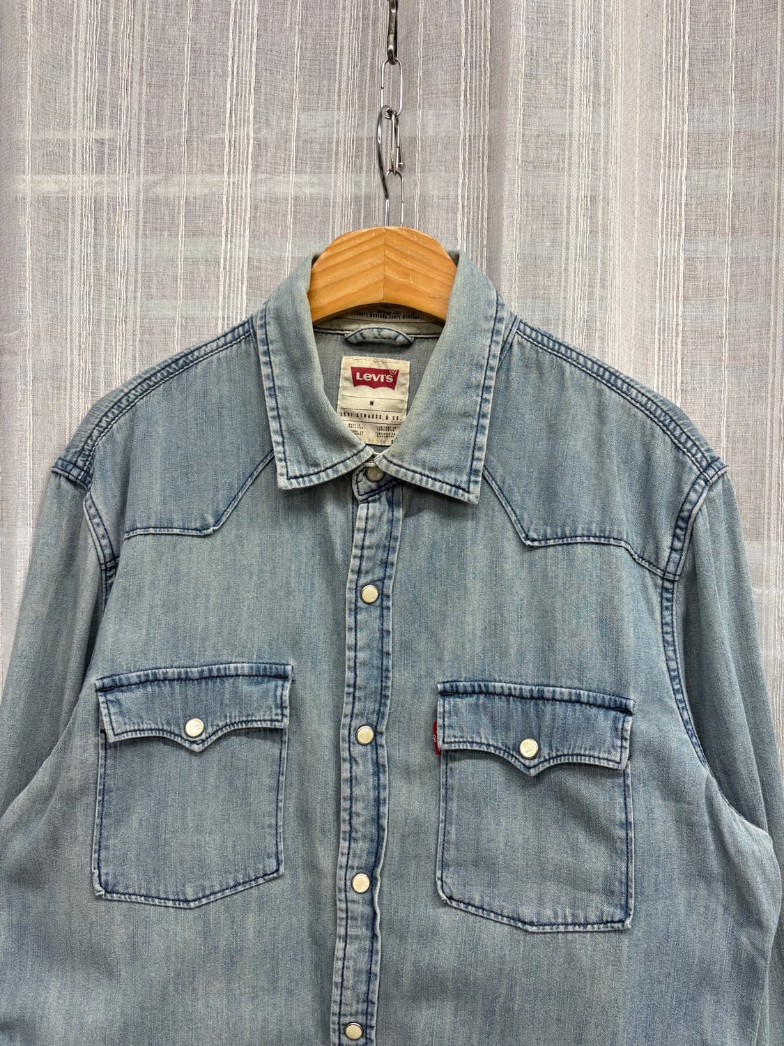 Levis 리바이스 빈티지 웨스턴 중청 데님 셔츠 상품이미지2