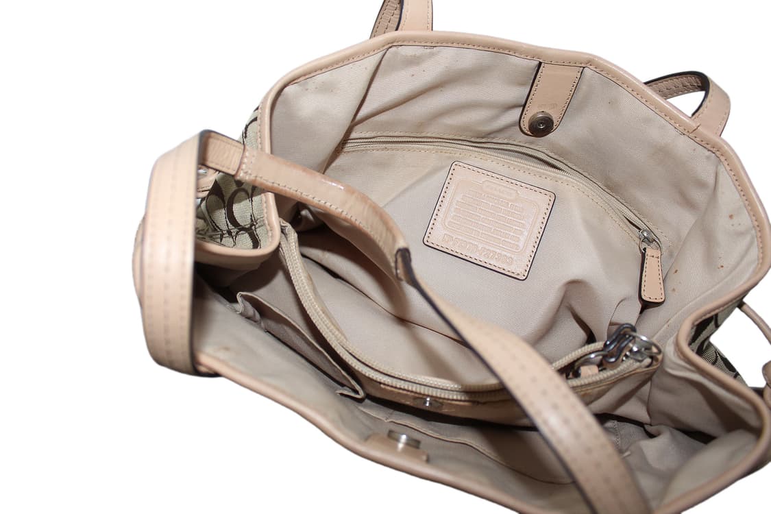 2000s Y2K COACH 코치 파이톤 토트백 상품이미지8