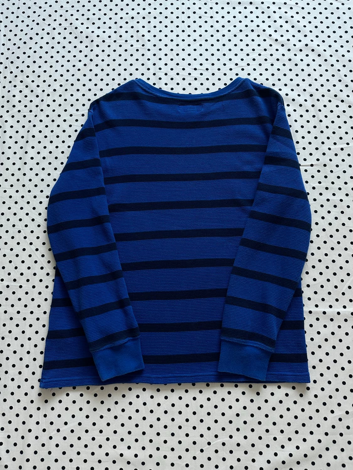 폴로 스트라이프 와플 롱 슬리브 상품이미지4