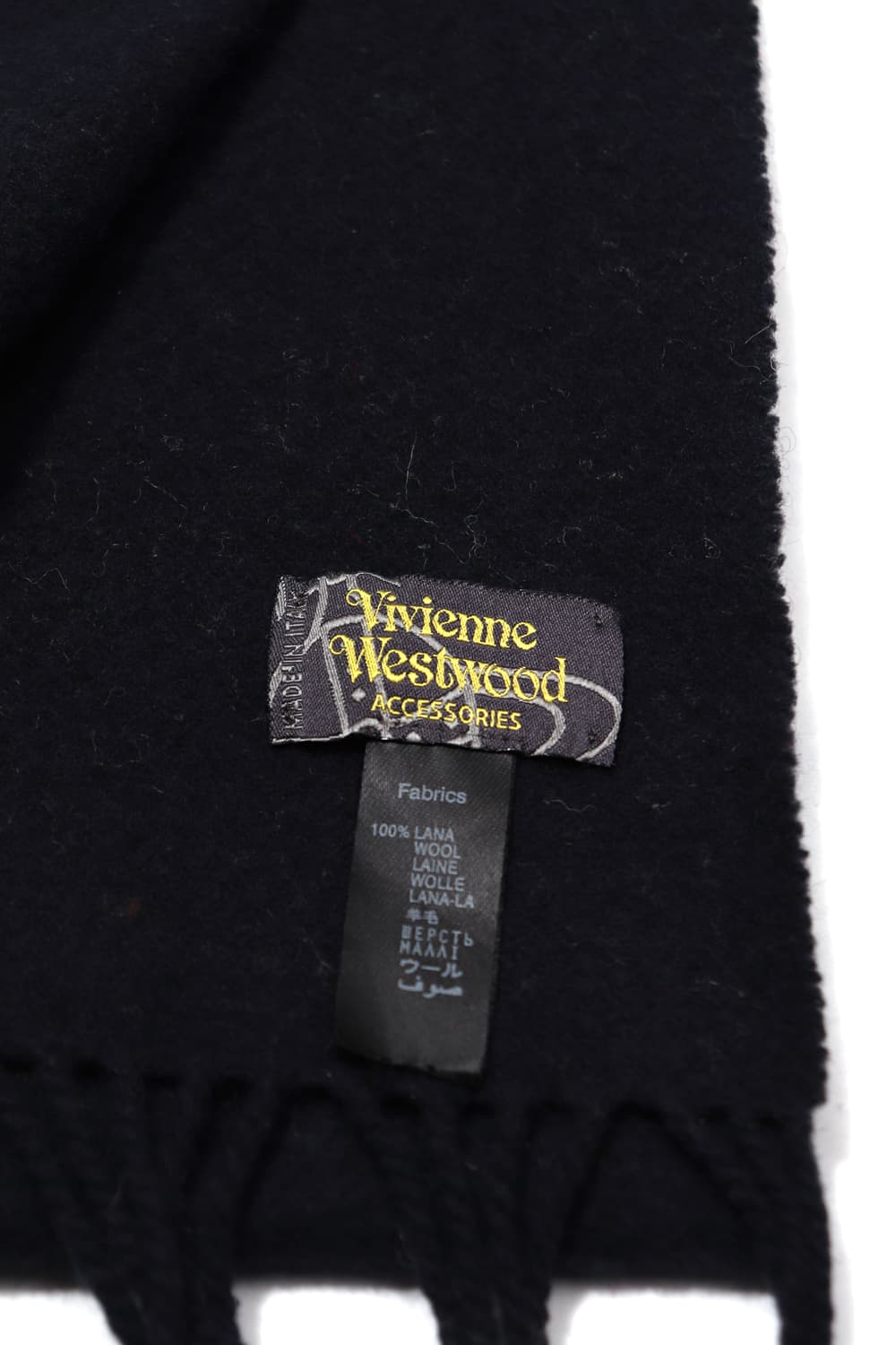 ITALY MADE 다크네이비 머플러 상품이미지5