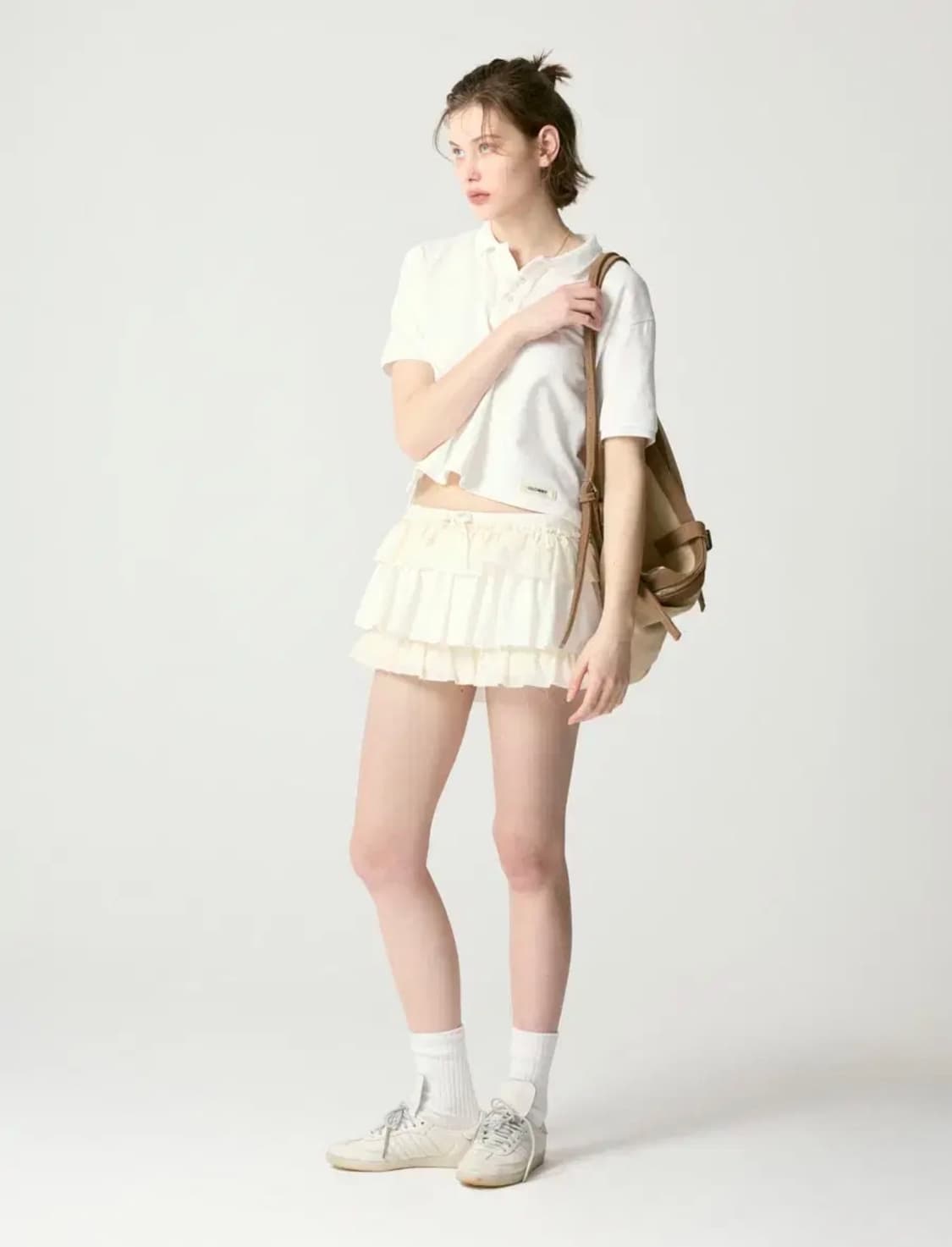 글로니 타오 리얼 스웨이드 호보 백 샌드 베이지 상품이미지2