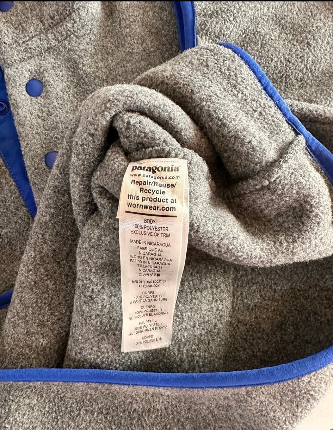 파타고니아 신칠라 니켈블루 S 상품이미지4