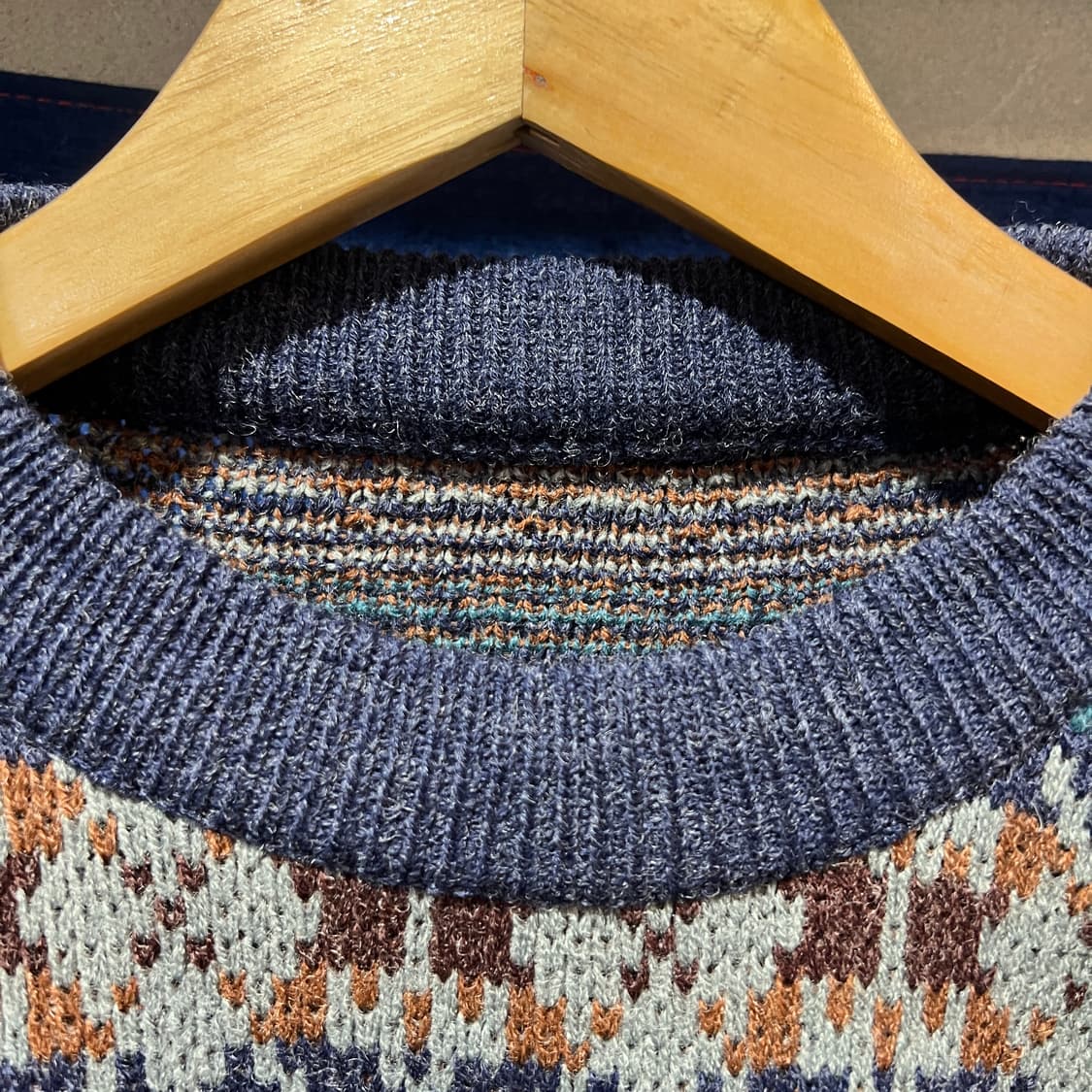 일본 빈티지 패턴 니트 상품이미지3