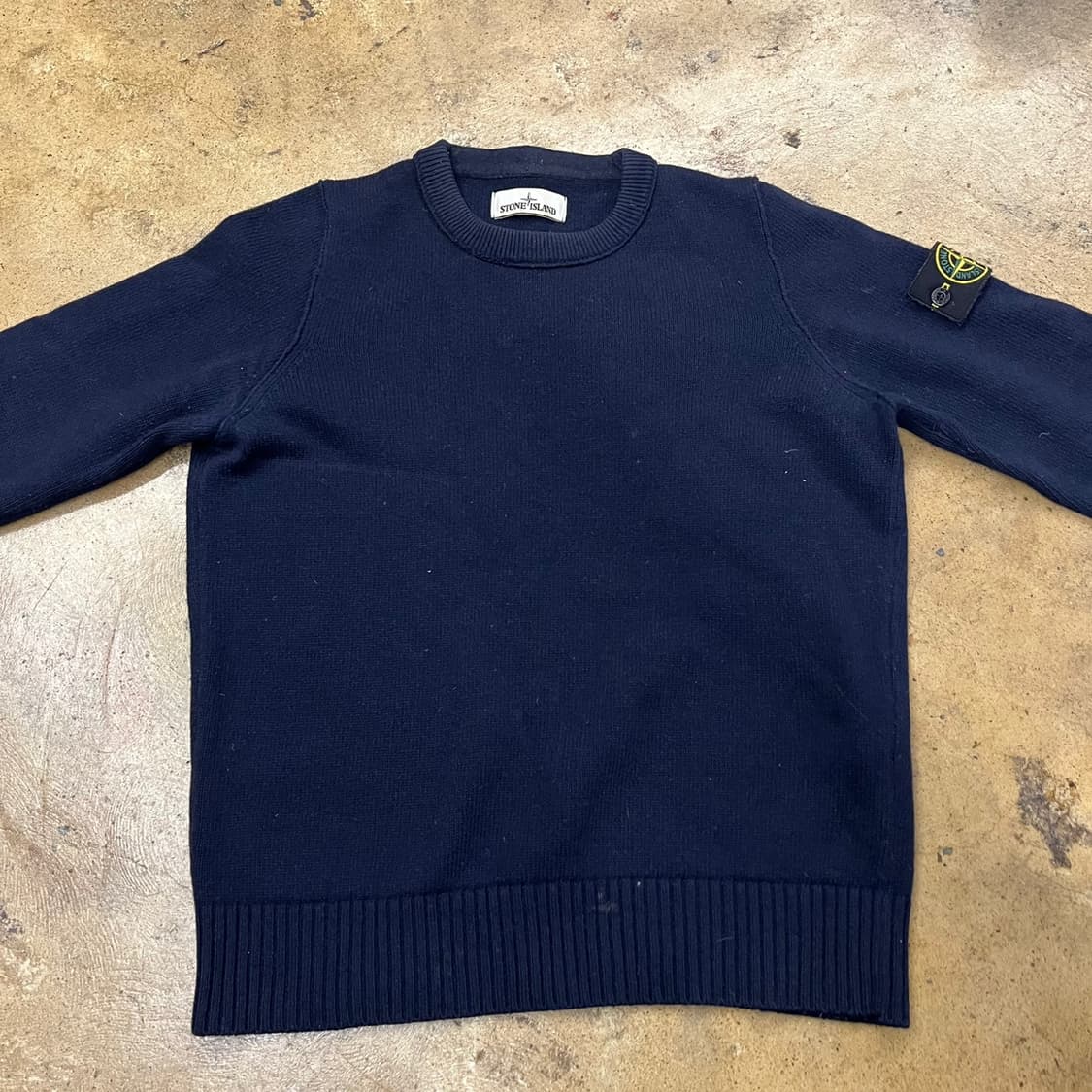 [정품/S] 스톤아일랜드 네이비 니트 스웨터 b17 상품이미지3