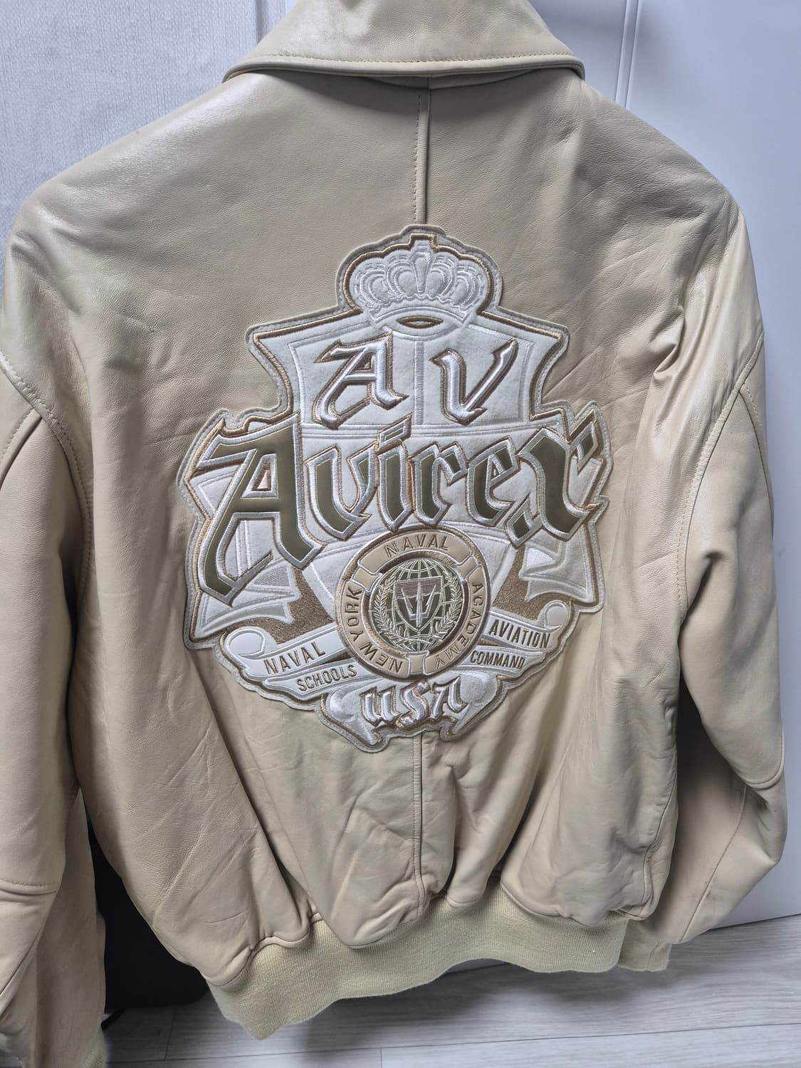 아비렉스 네이벌 바시티 가죽자켓 M 상품이미지2