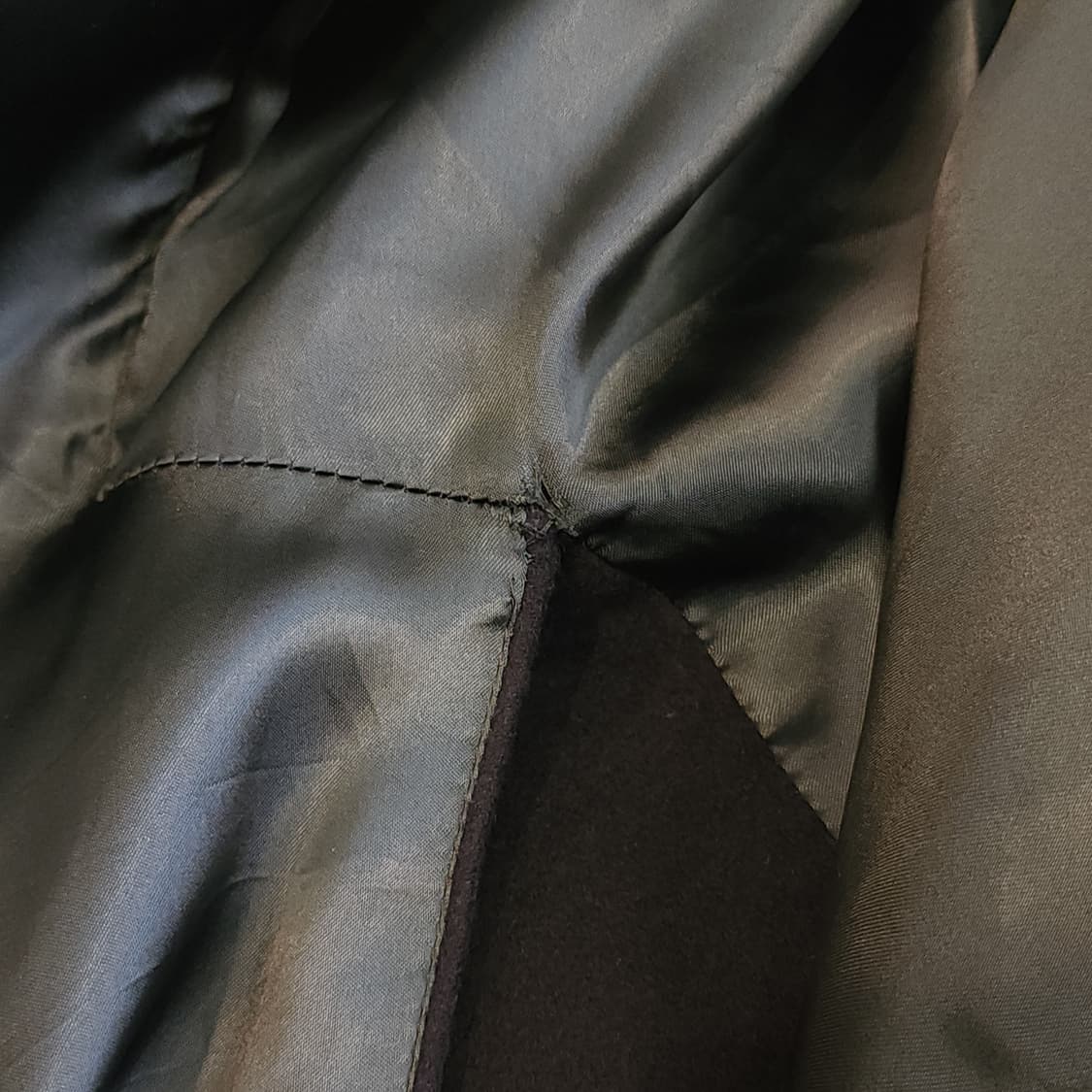 90s 조르지오 아르마니 코트 캐시미어 100% 더블 코트 블랙 52 상품이미지7