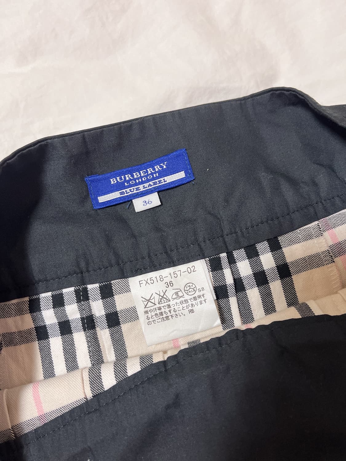 버버리 체크 플리츠 스커트 치마 빈티지 로걀 히메갸루 라떼갸루 상품이미지2