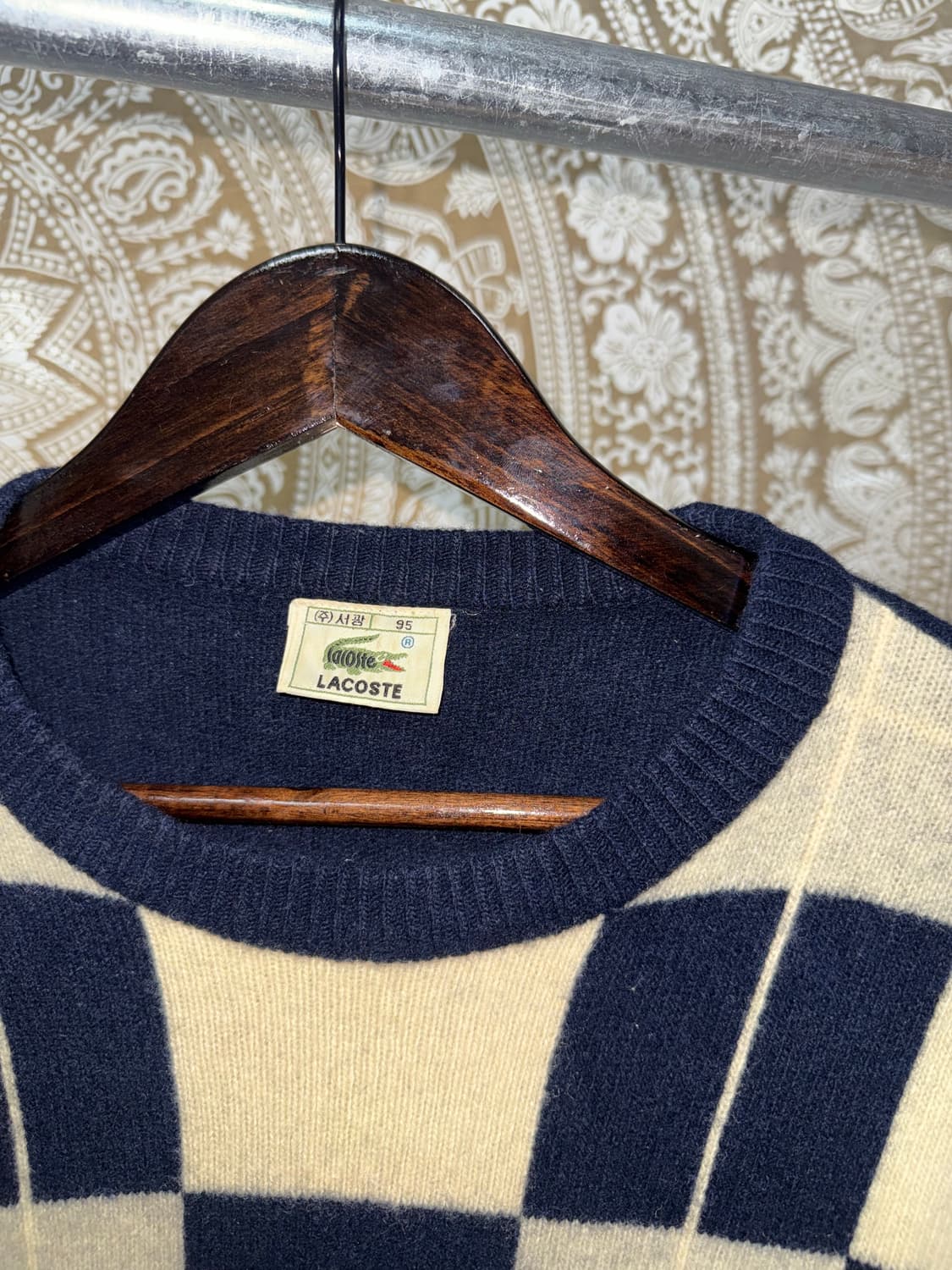라코스테 서광 체크 니트  상품이미지5