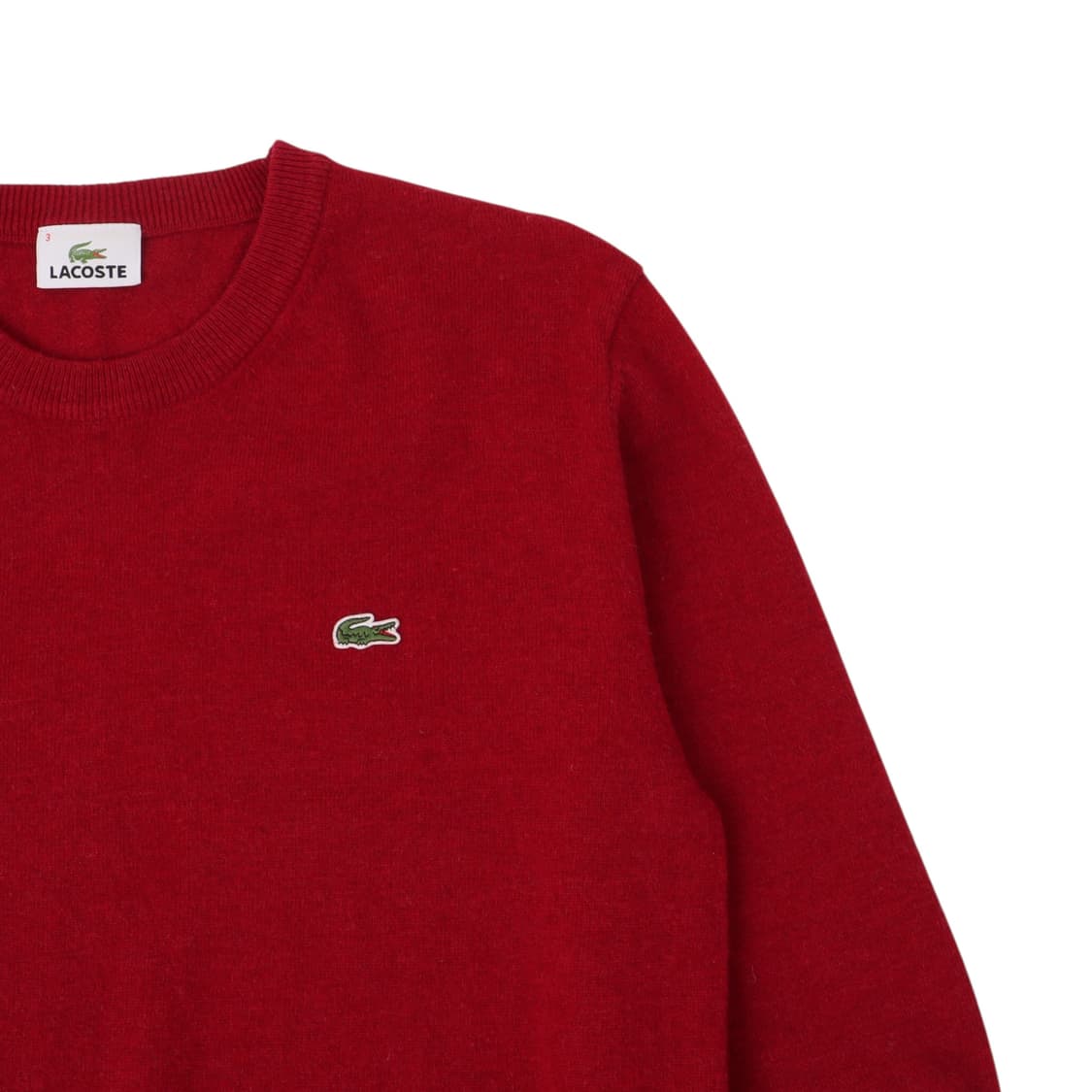 라코스테 레드 울 라운드 니트 상품이미지3