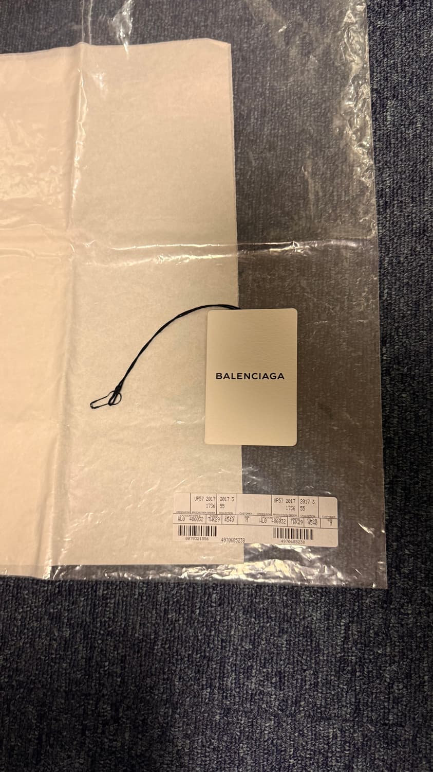 발렌시아가 100주년 기념 웨이브로고 블루 M사이즈 상품이미지3