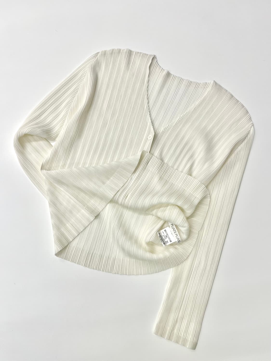Pleats Please 플리츠플리즈 화이트 가디건 상품이미지5