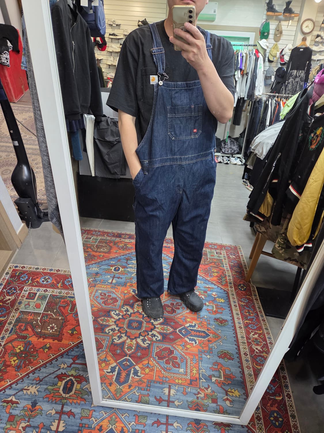 디키즈 썸머 카펜터 오버롤 데님팬츠 xl 상품이미지7