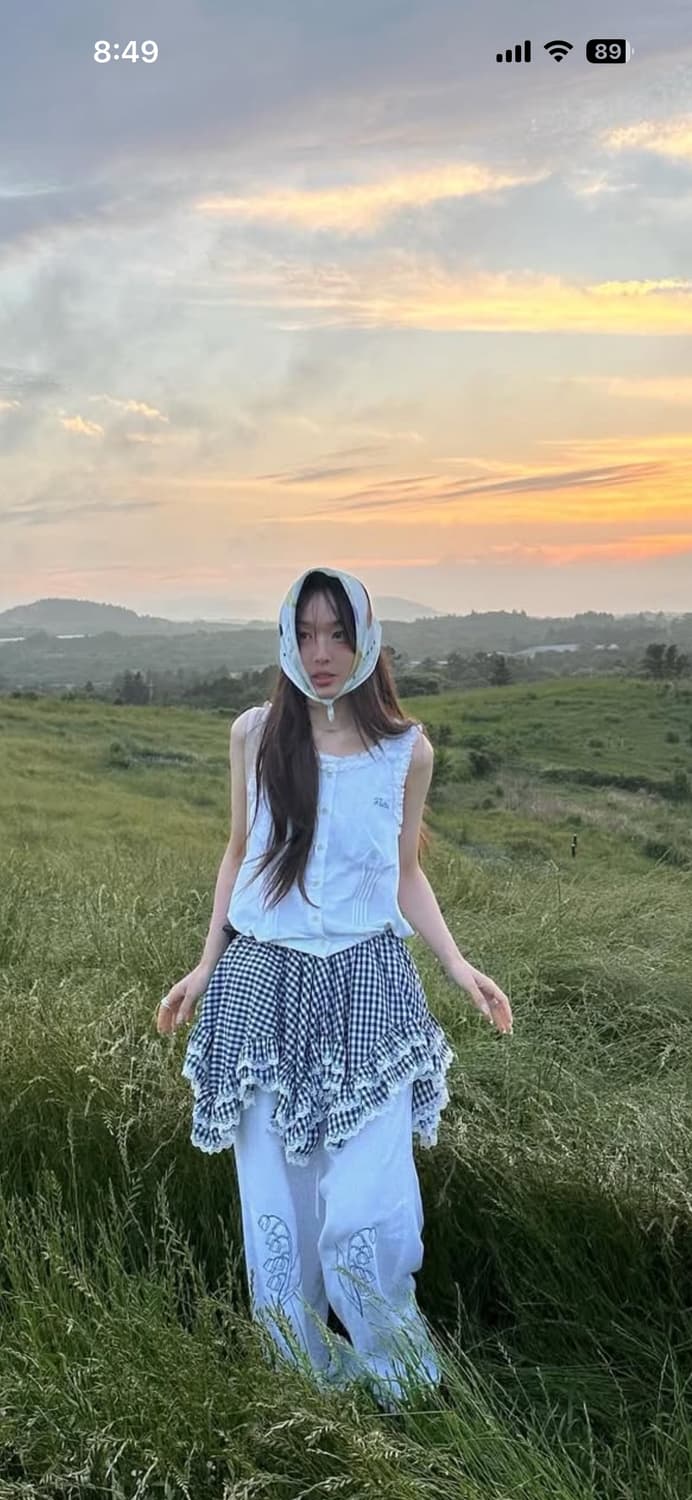 플레따(fletta) 프릴 언발란스 스커트 상품이미지2