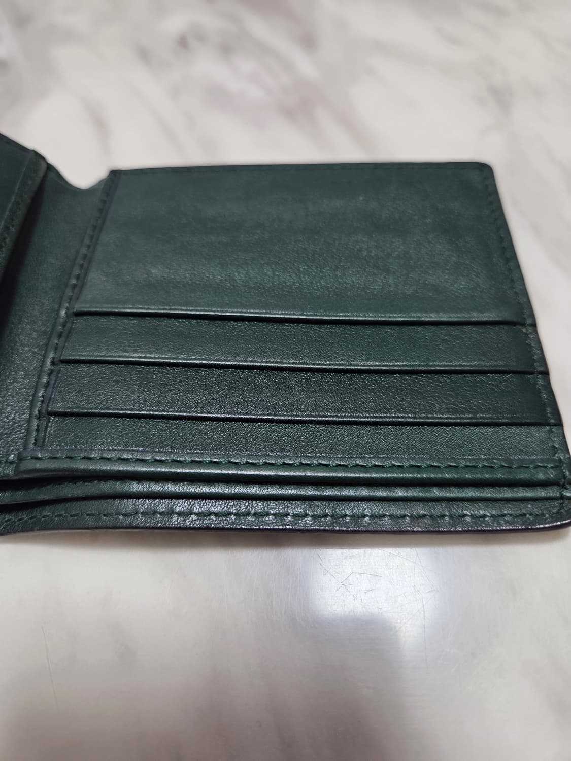 구찌 마이크로시마 반지갑 다크그린 상품이미지5