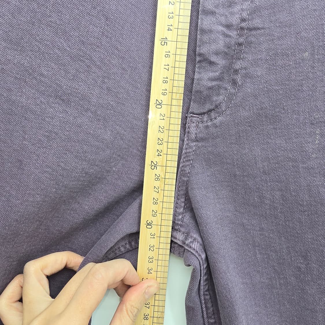 ZARA 마린 스트레이트 데님 보라색 24" [A40256] 상품이미지4