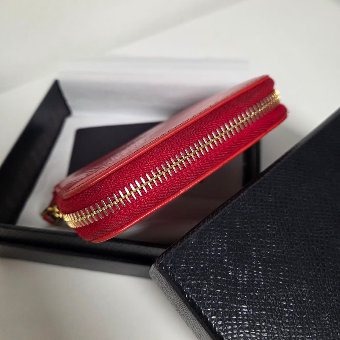 PRADA 프라다 정품 비텔로무브 카드지갑 반지갑 지퍼돌이 코인펄스 상품이미지8