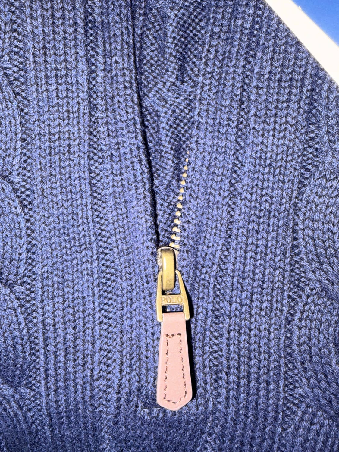 폴로 꽈배기 반집업 L,XL 새상품  상품이미지2