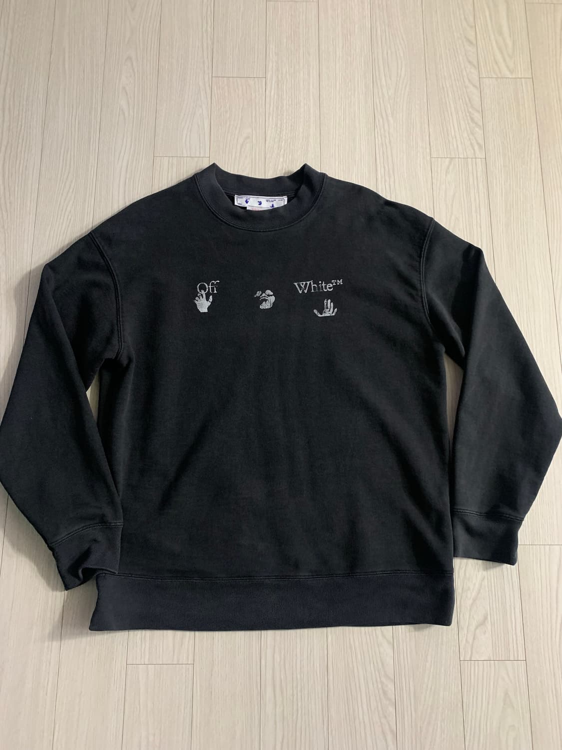 오프화이트(Off-White)의 핸드 오프 로고 프린트 스웨트셔츠 상품이미지1