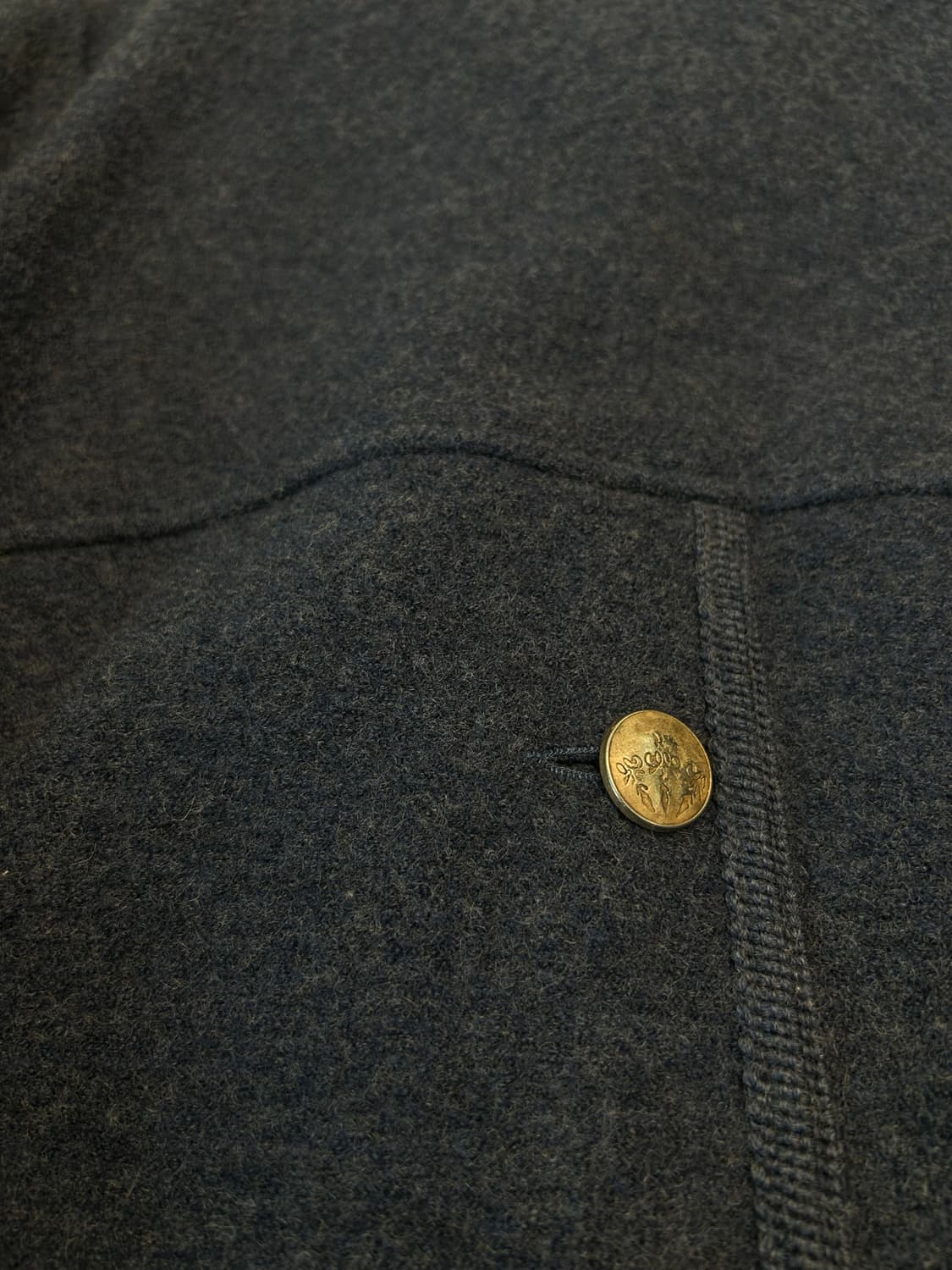 빈티지 블루 울코트 상품이미지9